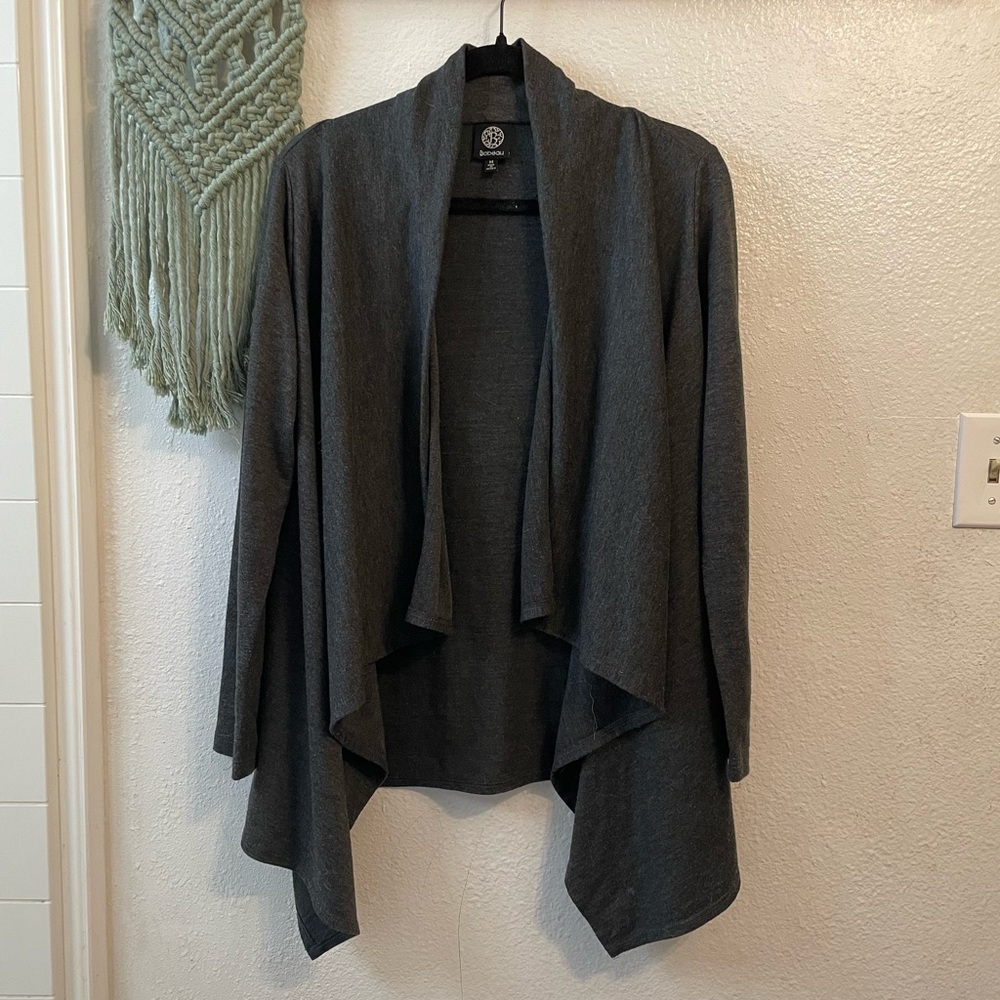 🍓3/$15 Bobeau Charcoal Open Front Cardigan